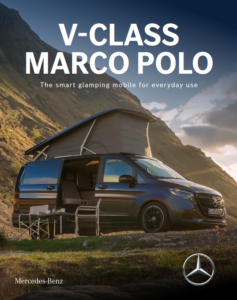 Brochure Introductie brochure Mercedes-Benz: V-Class Marco Polo, the smart glamping mobile (2024 engels)